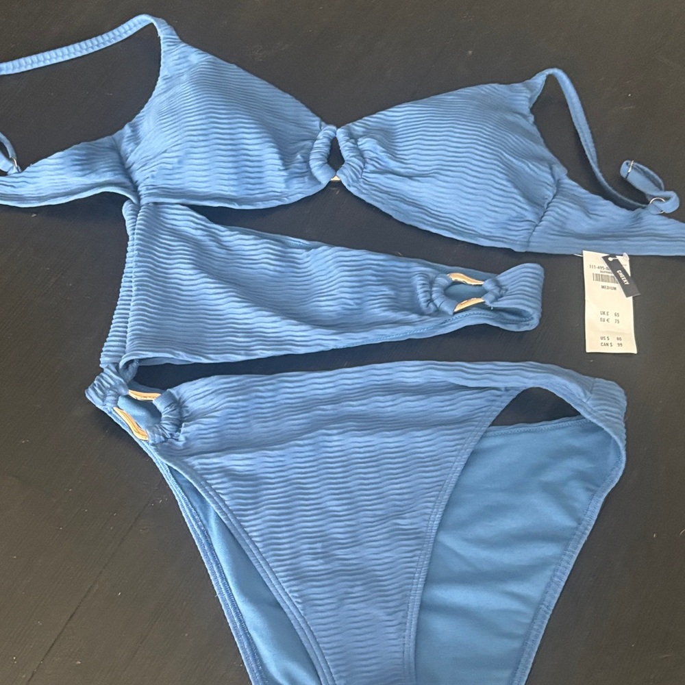Abercrombie & Fitch Women’s Textured Hardware Cutout swim suit